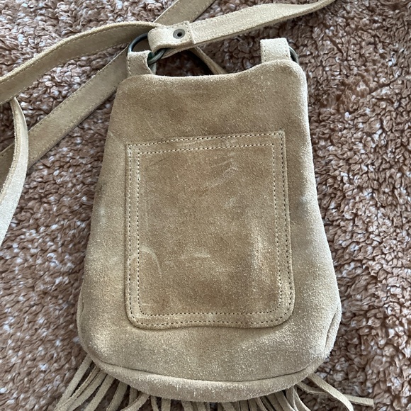 Vintage fringe suede bag - Picture 2 of 4